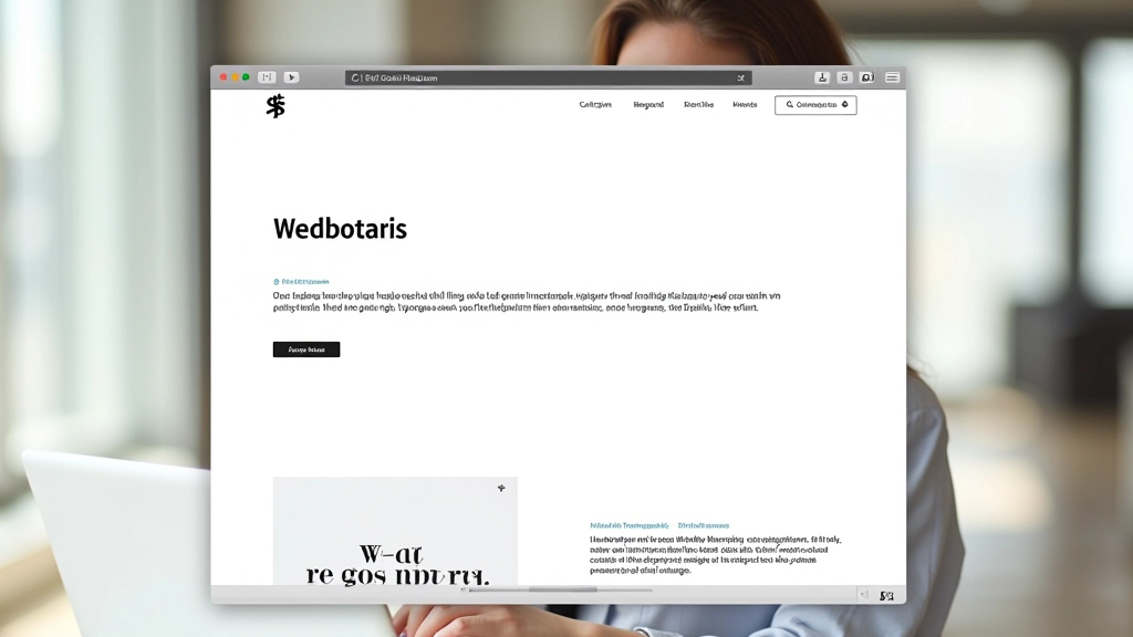 Beispiel einer gut strukturierten Webseite mit klarer visueller Hierarchie und lesbarer Typografie