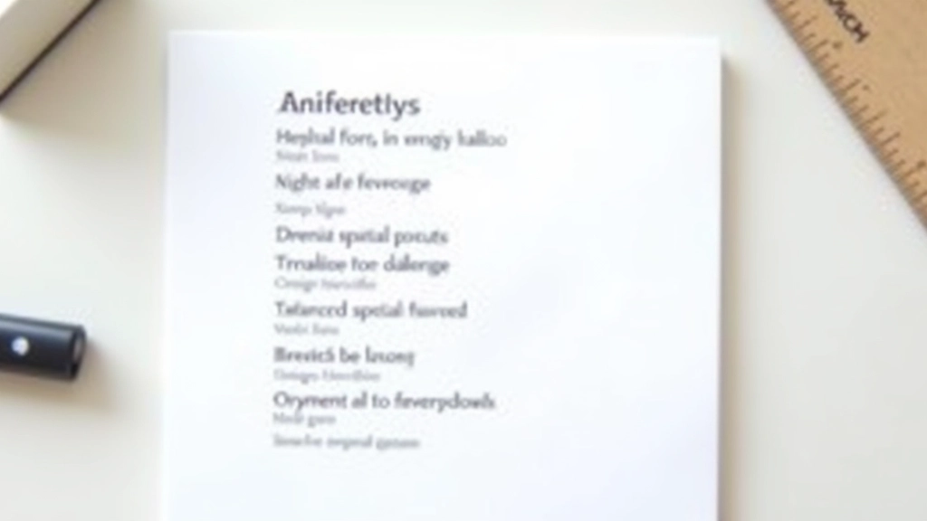 Typografische Hierarchie mit verschiedenen Überschriftengrößen auf weißem Hintergrund