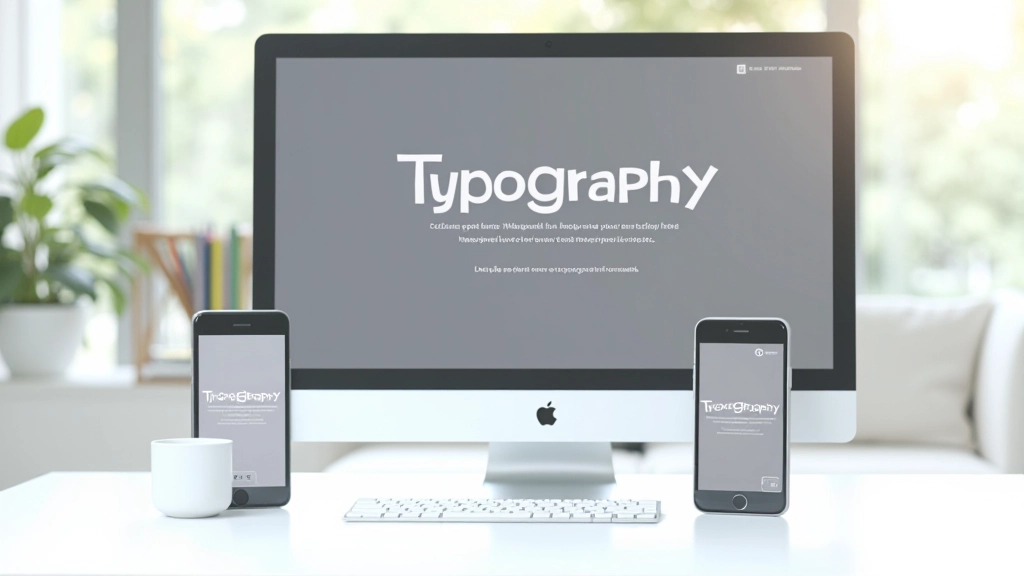 Schriftpaarungen auf verschiedenen Bildschirmgrößen von Desktop bis Mobile, zeigt Responsivität
