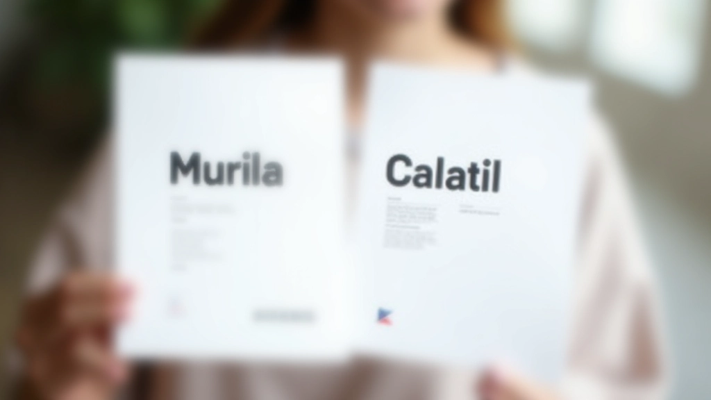 Vergleich von zwei unterschiedlichen Schriftarten nebeneinander, Serif und Sans-Serif