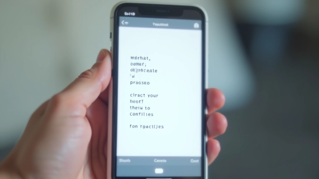 Vergleich von Schriftrendering auf einem Smartphone-Bildschirm mit klarem und unscharfem Text in verschiedenen Schriftarten