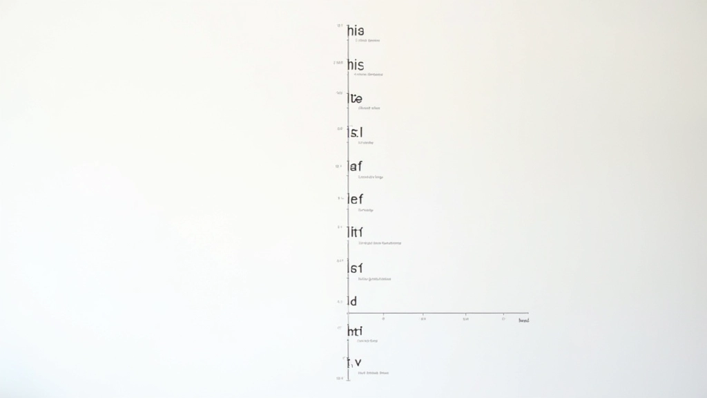 Visualisierung einer Schriftskala mit verschiedenen Schriftgrößen angeordnet nach mathematischem Verhältnis, zeigt H1 bis Body-Text Größen